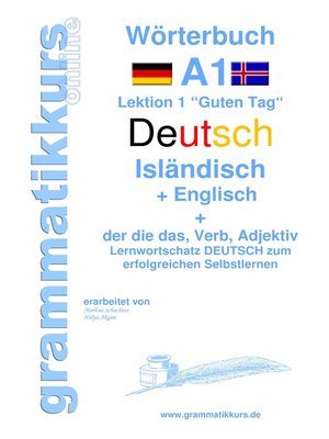 cover image of Wörterbuch Deutsch--Isländisch--Englisch Niveau A1